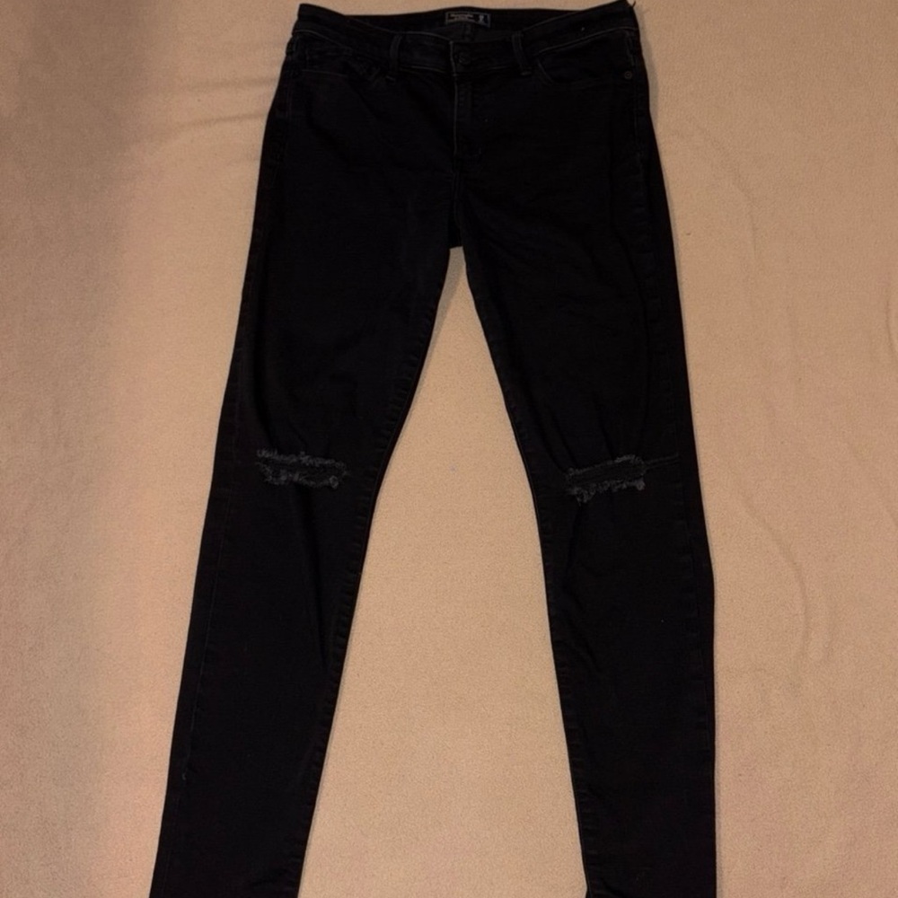 Abercrombie and Fitch Black Skinny Jeans